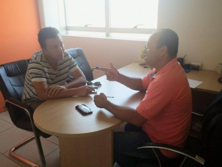 Reunião com Sidney Fraga, gerente de transporte